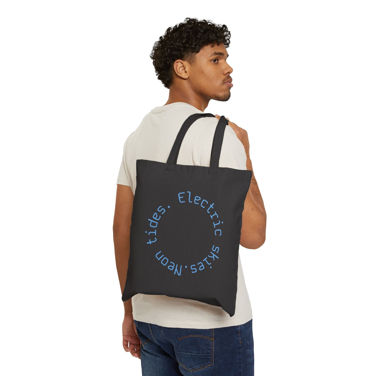 Neon Tropical Geisha Sunset Tote Bag