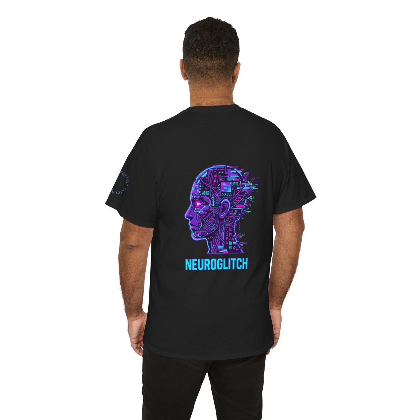 Neuroglitch Graphic Tee — Retro Futuristic Cyberpunk T-Shirt