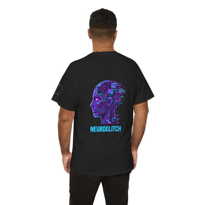 Neuroglitch Graphic Tee — Retro Futuristic Cyberpunk T-Shirt