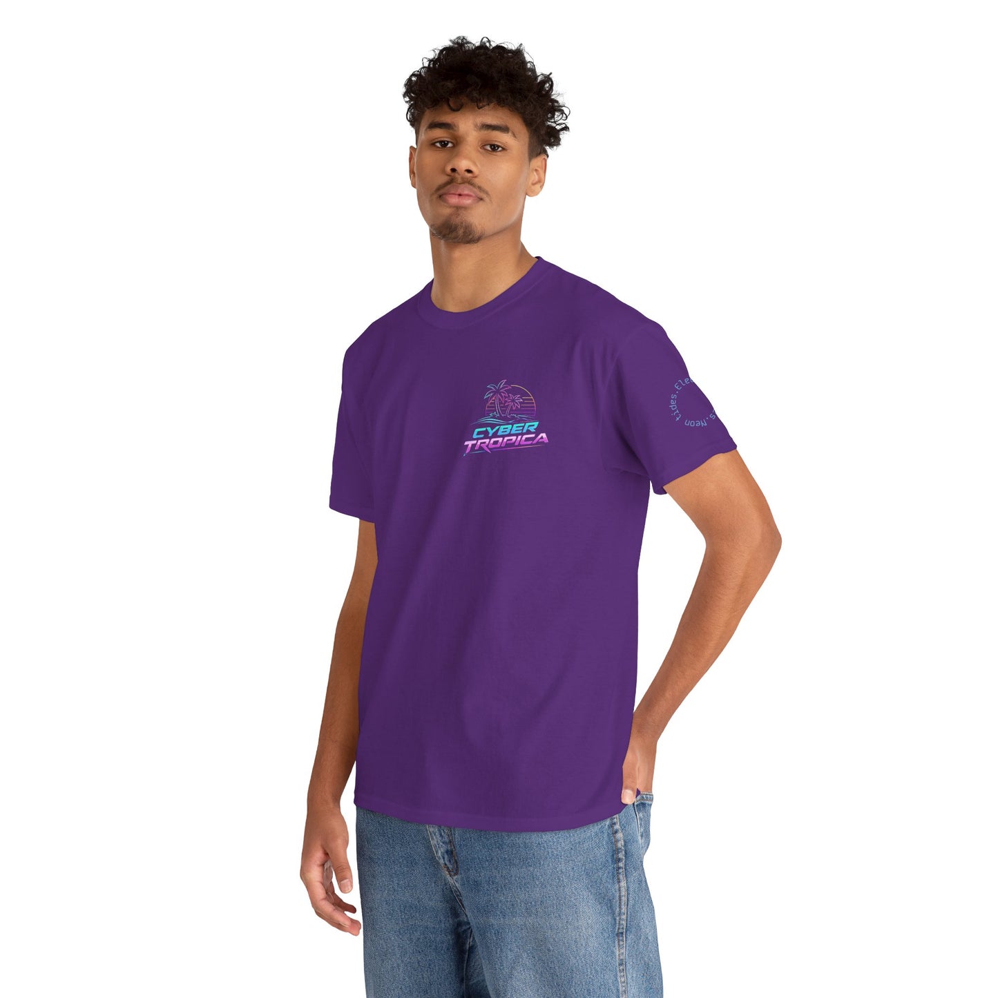 Neuroglitch Graphic Tee — Retro Futuristic Cyberpunk T-Shirt