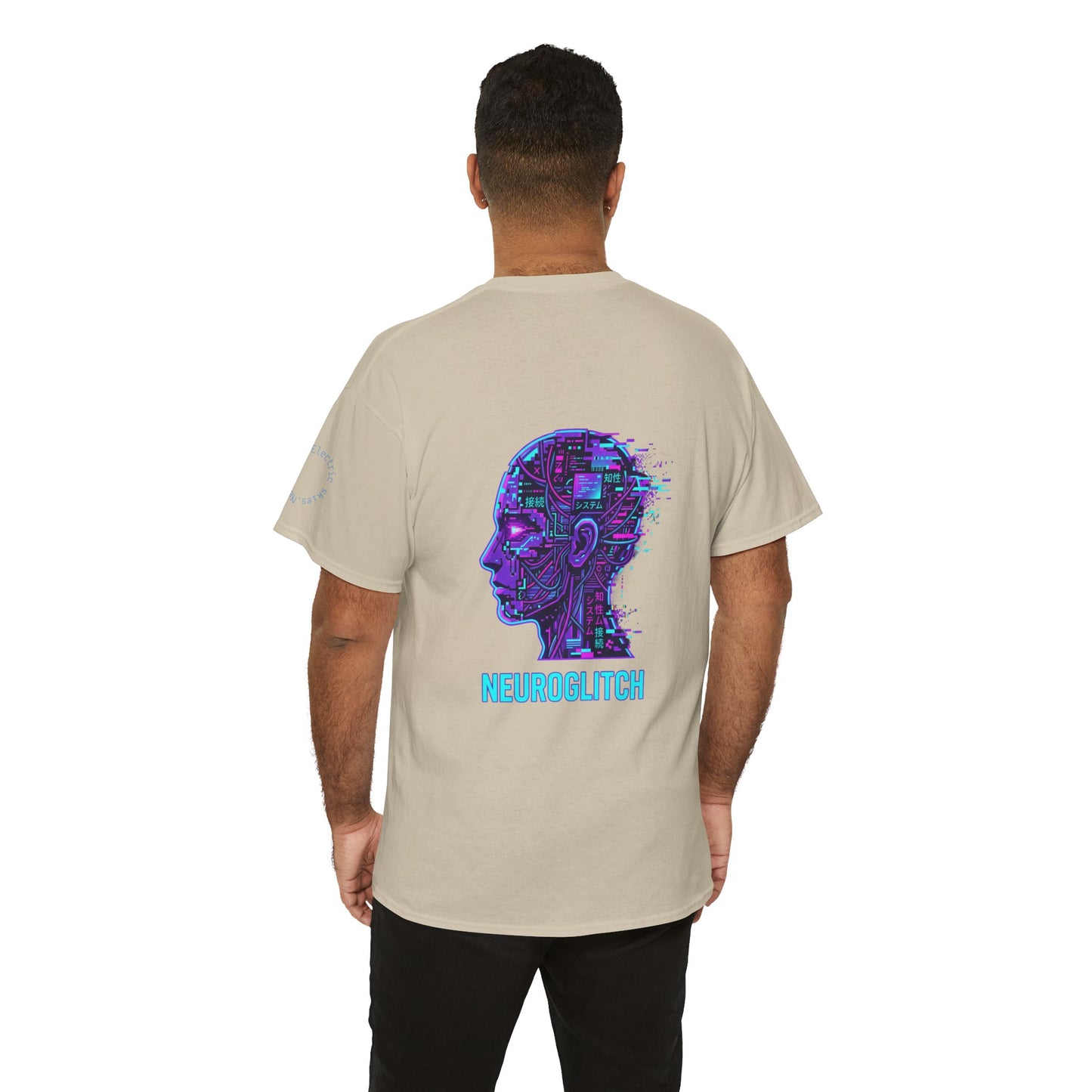 Neuroglitch Graphic Tee — Retro Futuristic Cyberpunk T-Shirt