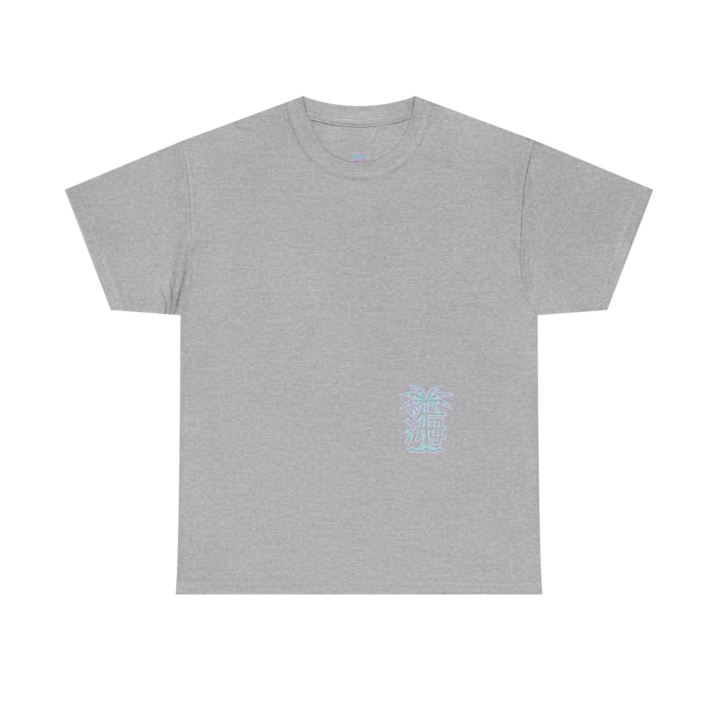 Vaporwave Japanese Surf T-Shirt — "未来の海" Retro Neon Aesthetic