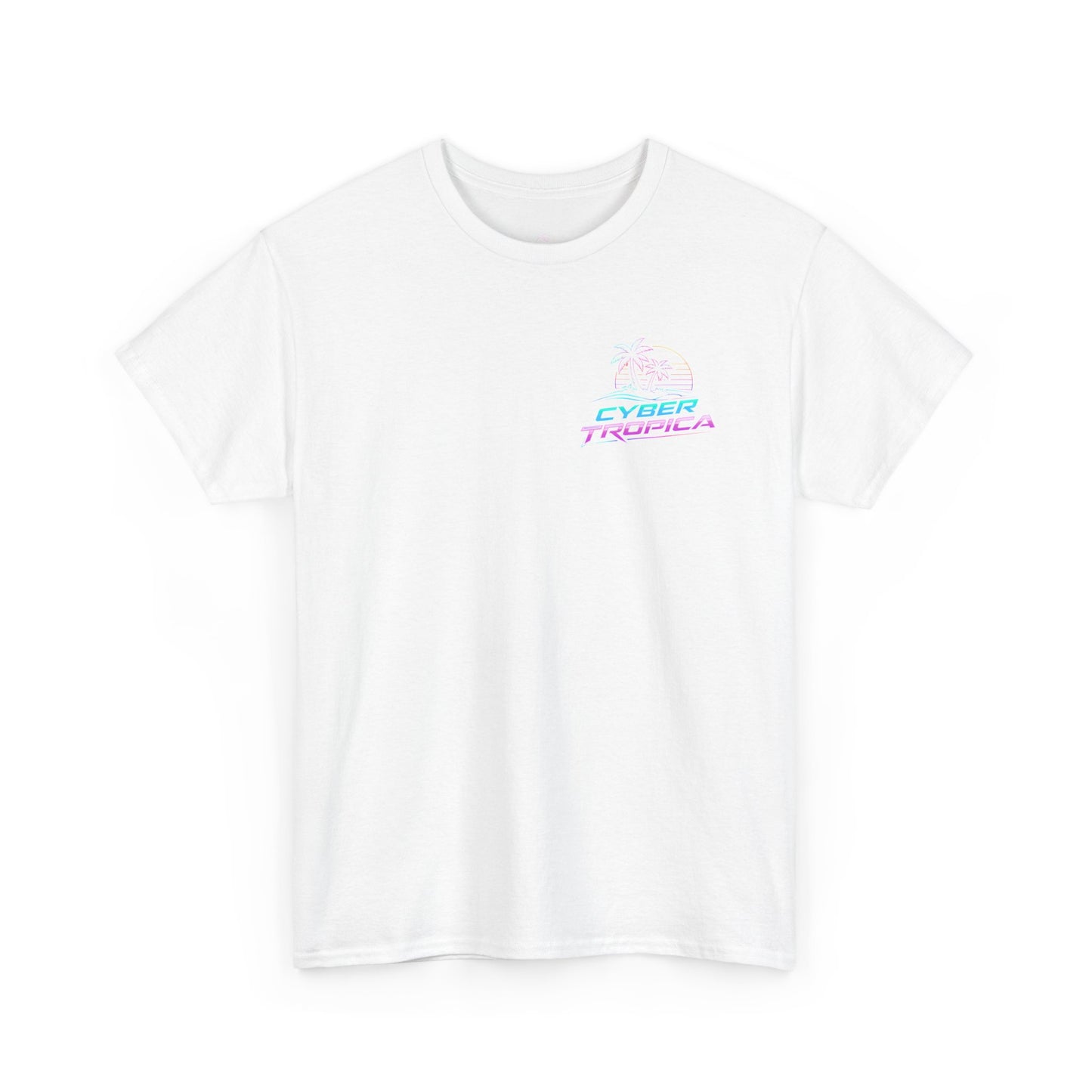 Retro Palm Tree Sunset T-Shirt — Vintage Tropical Beach Tee