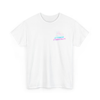 Retro Palm Tree Sunset T-Shirt — Vintage Tropical Beach Tee