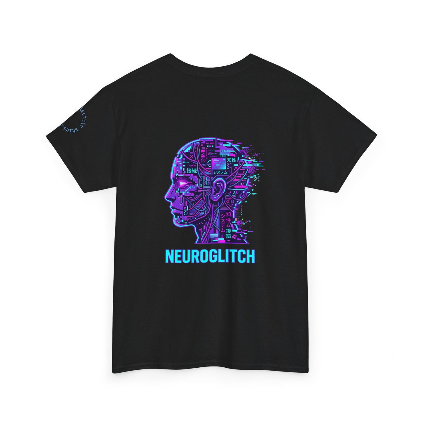Neuroglitch Graphic Tee — Retro Futuristic Cyberpunk T-Shirt