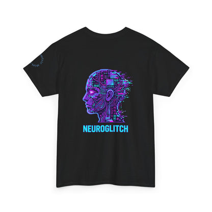 Neuroglitch Graphic Tee — Retro Futuristic Cyberpunk T-Shirt