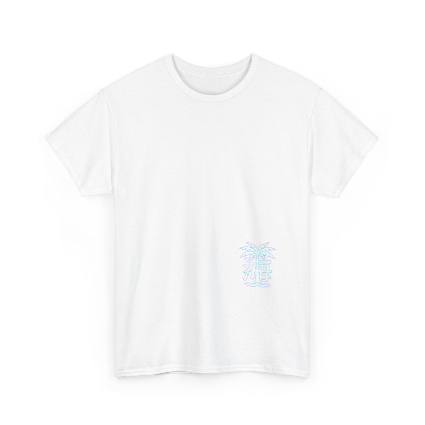 Vaporwave Japanese Surf T-Shirt — "未来の海" Retro Neon Aesthetic