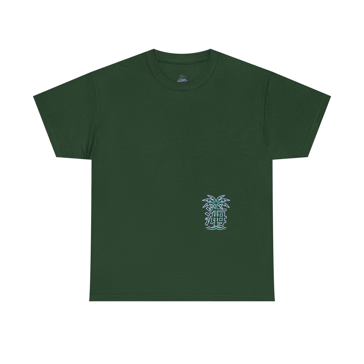 Vaporwave Japanese Surf T-Shirt — "未来の海" Retro Neon Aesthetic