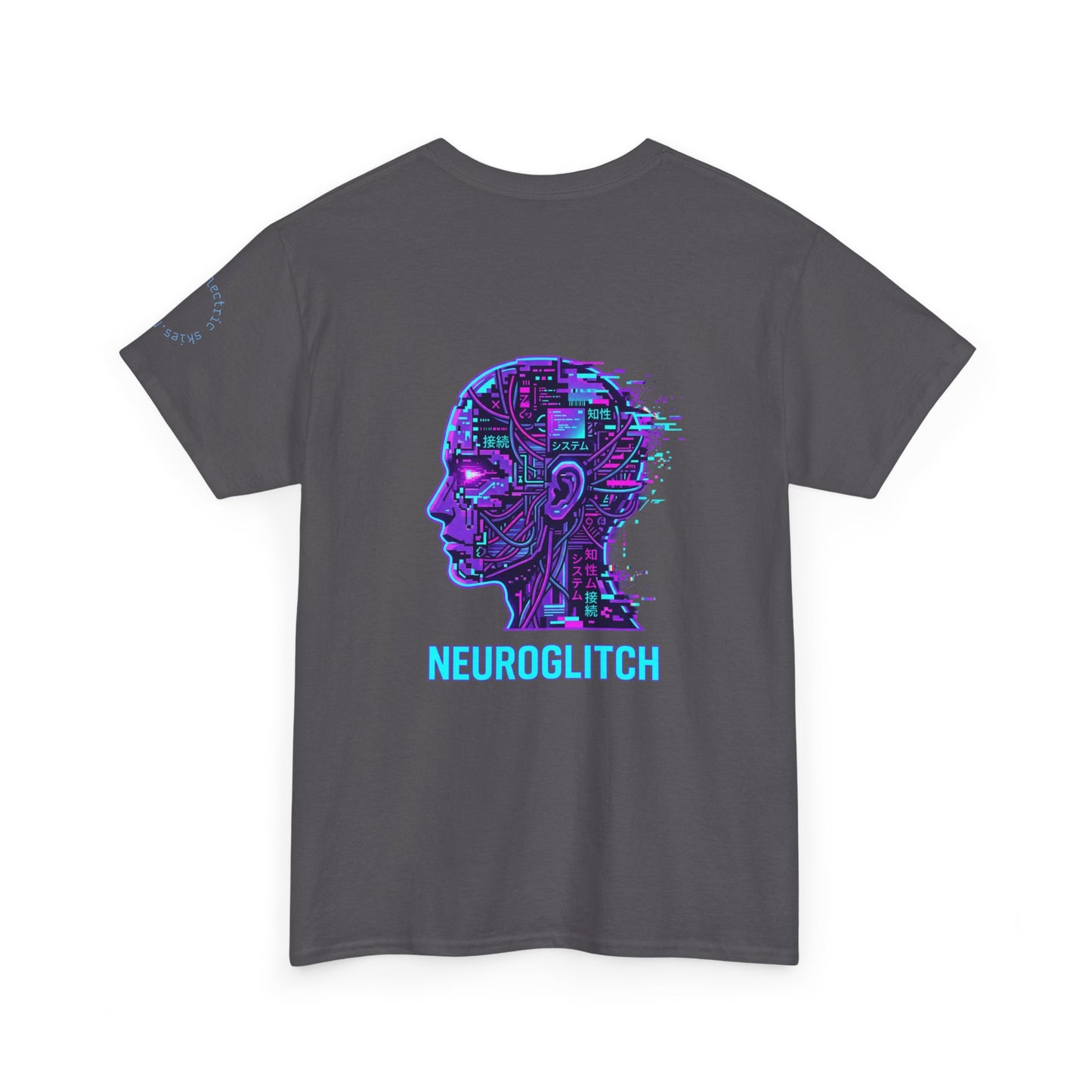 Neuroglitch Graphic Tee — Retro Futuristic Cyberpunk T-Shirt