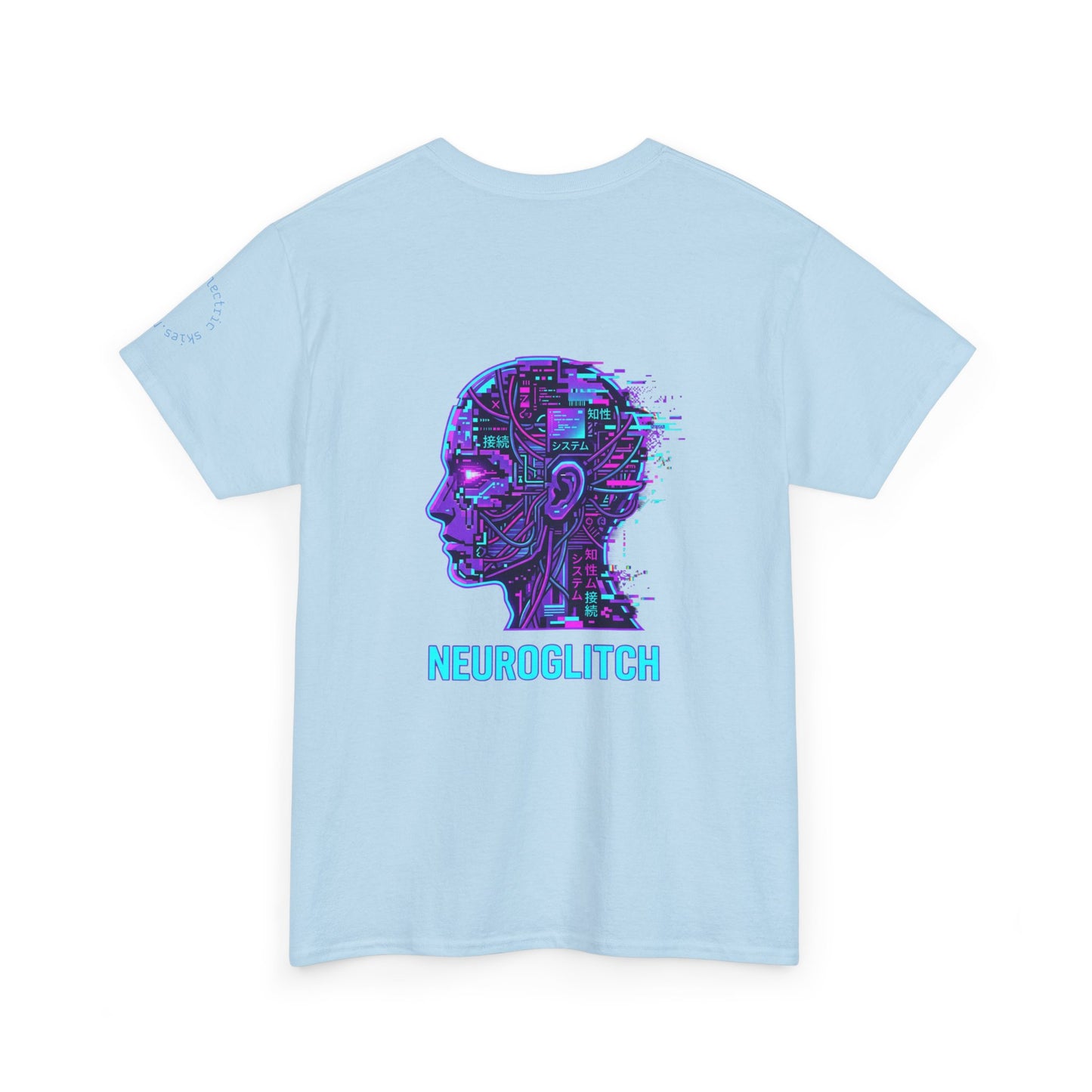 Neuroglitch Graphic Tee — Retro Futuristic Cyberpunk T-Shirt