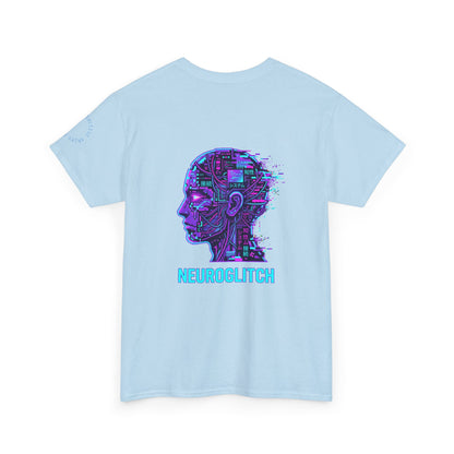 Neuroglitch Graphic Tee — Retro Futuristic Cyberpunk T-Shirt