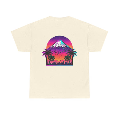 Retro Vaporwave Mt. Fuji T-Shirt — Vintage Japanese Mountain Tee