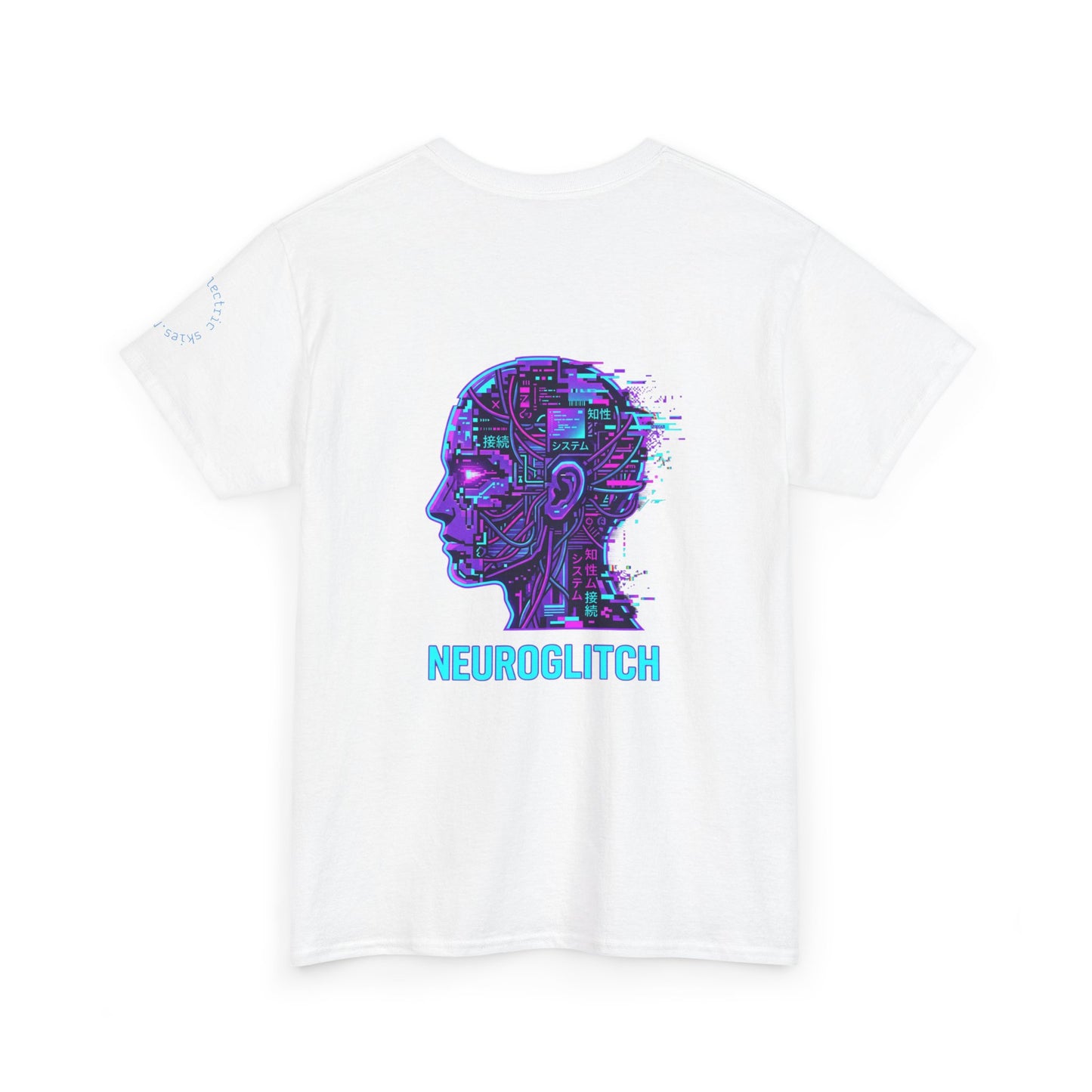 Neuroglitch Graphic Tee — Retro Futuristic Cyberpunk T-Shirt