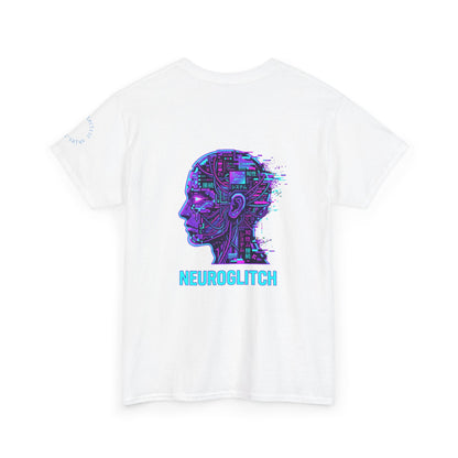 Neuroglitch Graphic Tee — Retro Futuristic Cyberpunk T-Shirt