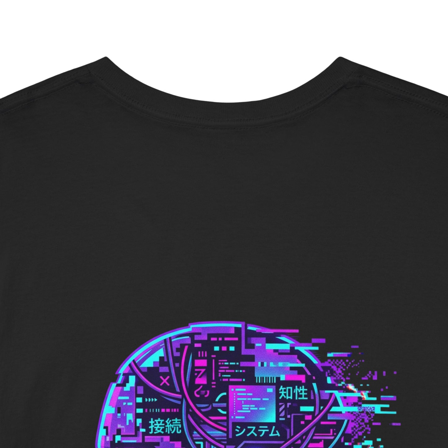 Neuroglitch Graphic Tee — Retro Futuristic Cyberpunk T-Shirt