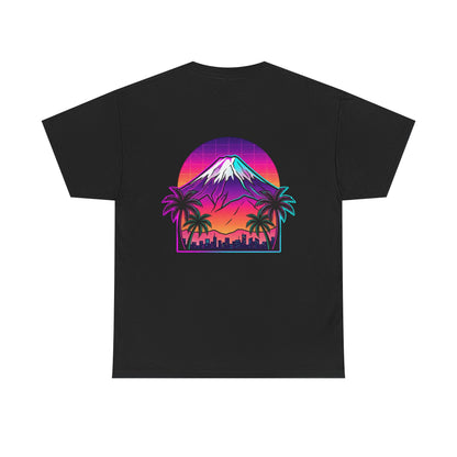 Retro Vaporwave Mt. Fuji T-Shirt — Vintage Japanese Mountain Tee