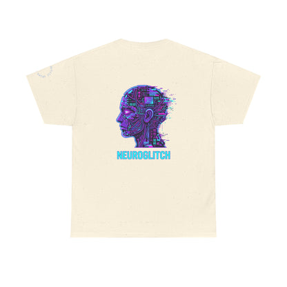 Neuroglitch Graphic Tee — Retro Futuristic Cyberpunk T-Shirt