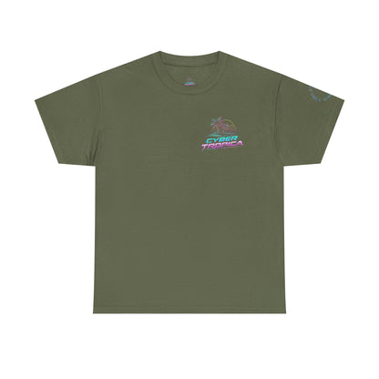 Neuroglitch Graphic Tee — Retro Futuristic Cyberpunk T-Shirt