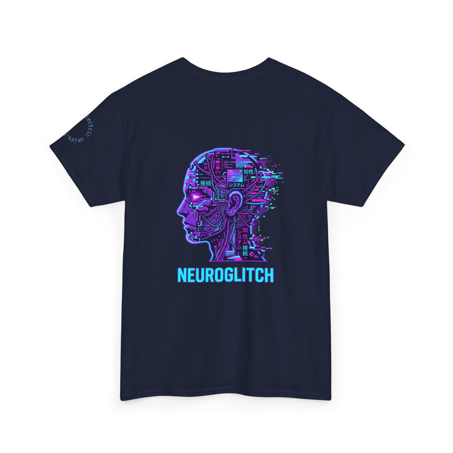 Neuroglitch Graphic Tee — Retro Futuristic Cyberpunk T-Shirt