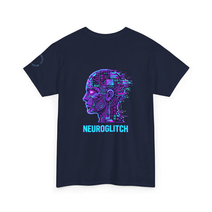Neuroglitch Graphic Tee — Retro Futuristic Cyberpunk T-Shirt