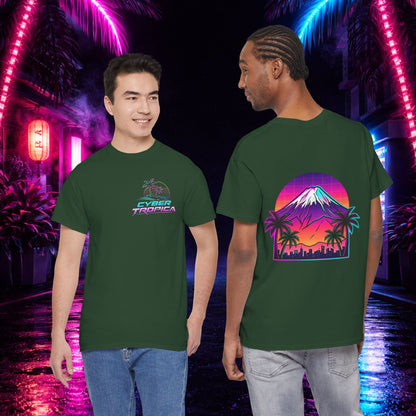 Retro Vaporwave Mt. Fuji T-Shirt — Vintage Japanese Mountain Tee
