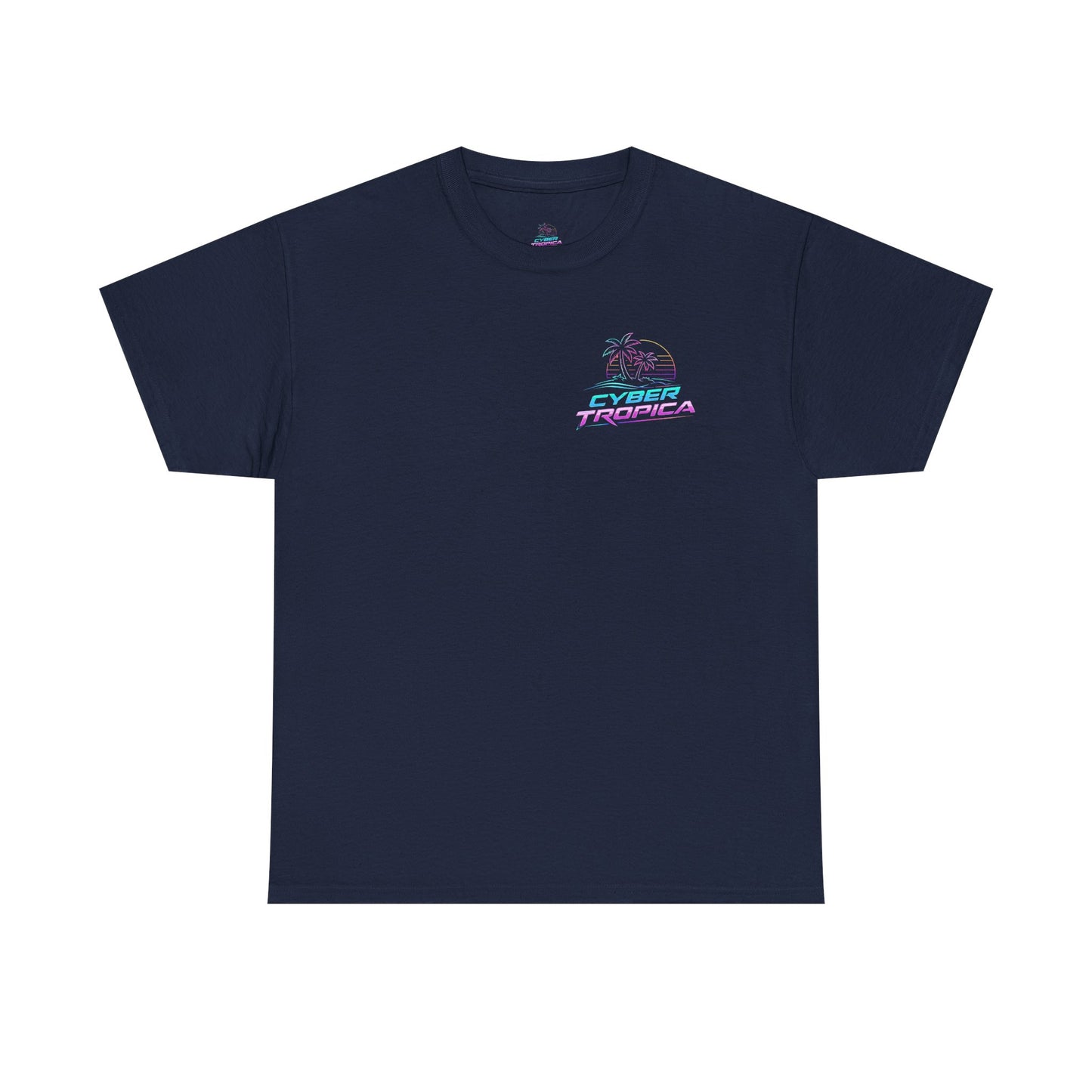 Retro Palm Tree Sunset T-Shirt — Vintage Tropical Beach Tee