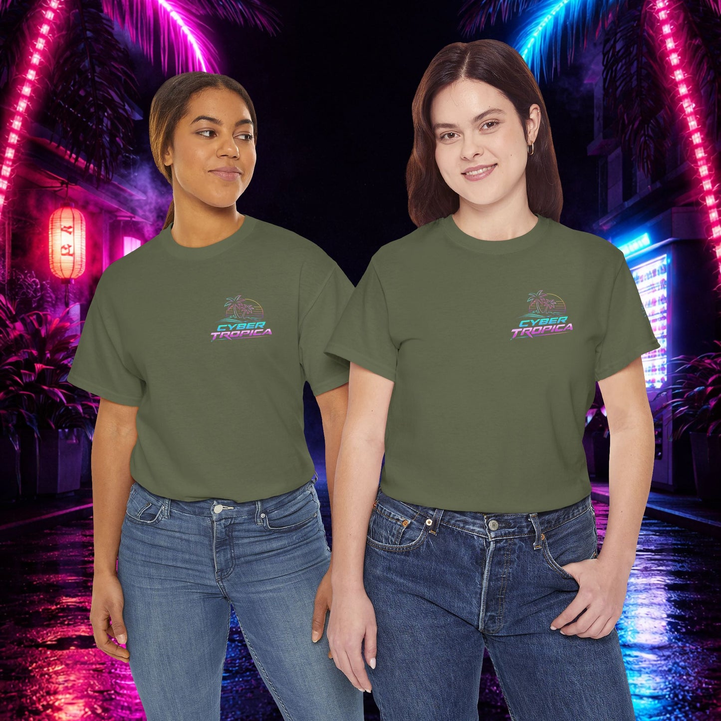 Neuroglitch Graphic Tee — Retro Futuristic Cyberpunk T-Shirt