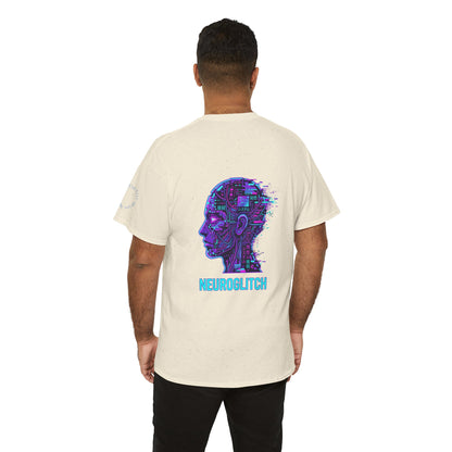 Neuroglitch Graphic Tee — Retro Futuristic Cyberpunk T-Shirt