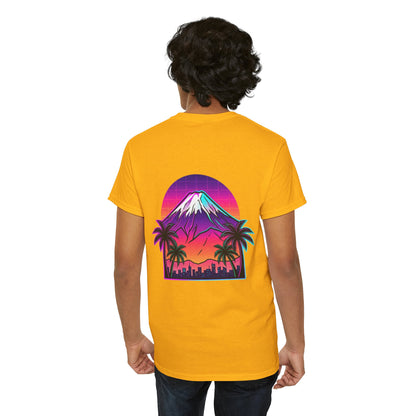 Retro Vaporwave Mt. Fuji T-Shirt — Vintage Japanese Mountain Tee