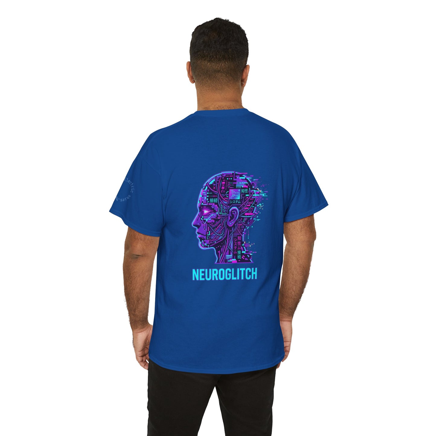 Neuroglitch Graphic Tee — Retro Futuristic Cyberpunk T-Shirt