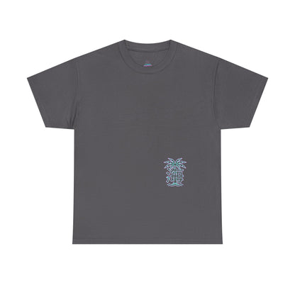 Vaporwave Japanese Surf T-Shirt — "未来の海" Retro Neon Aesthetic
