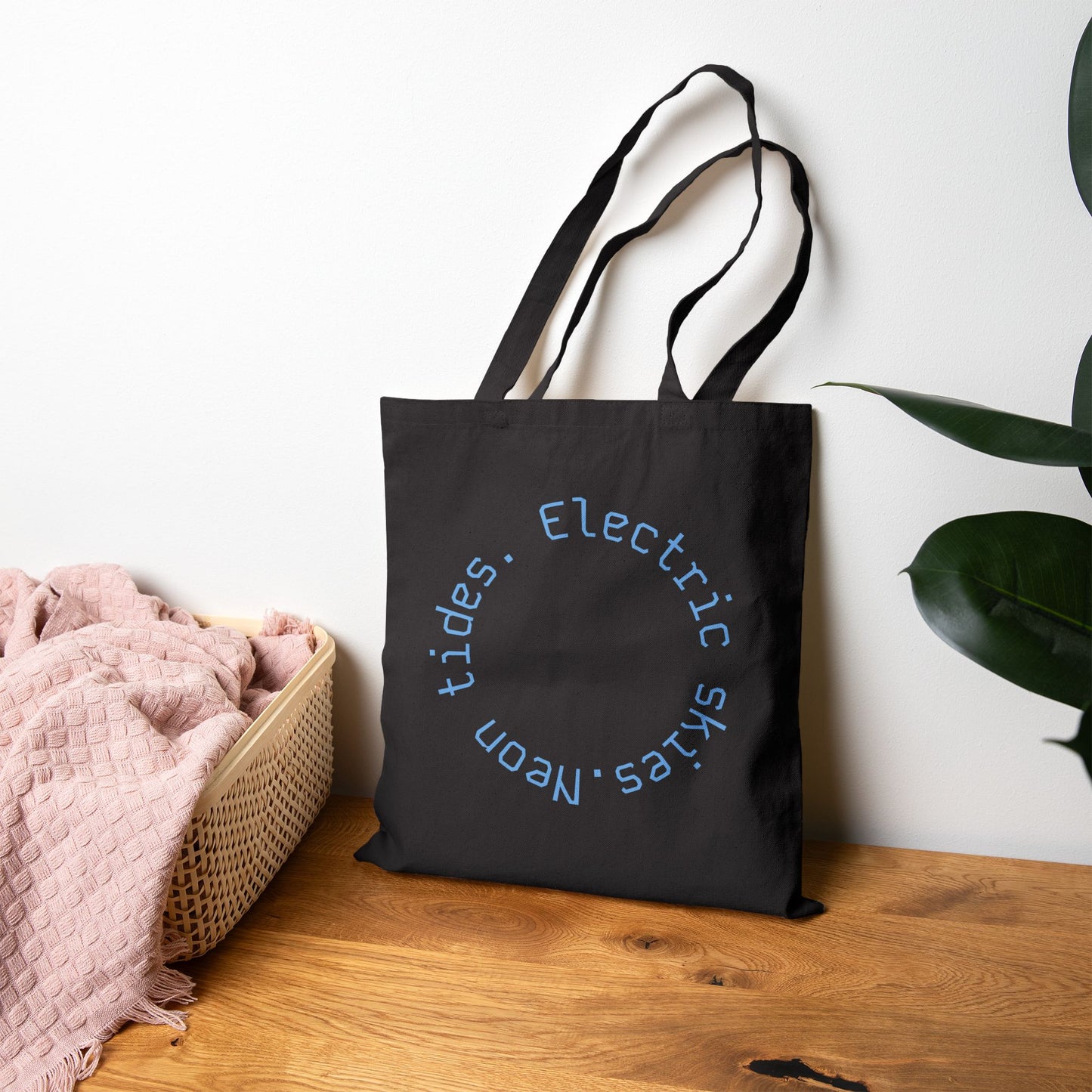 Neon Cyberpunk Girl Tote
