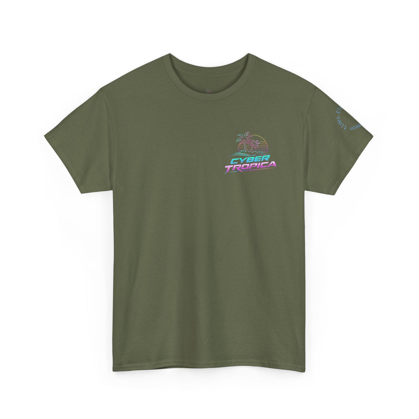 Neuroglitch Graphic Tee — Retro Futuristic Cyberpunk T-Shirt