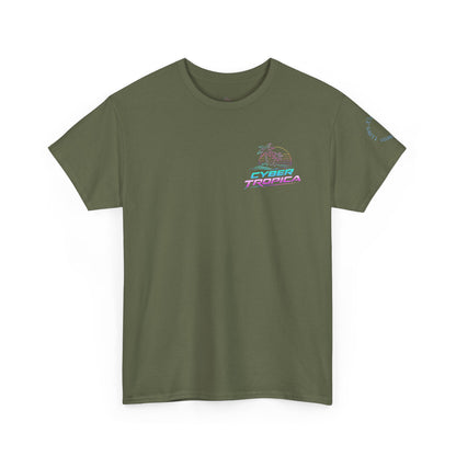 Neuroglitch Graphic Tee — Retro Futuristic Cyberpunk T-Shirt