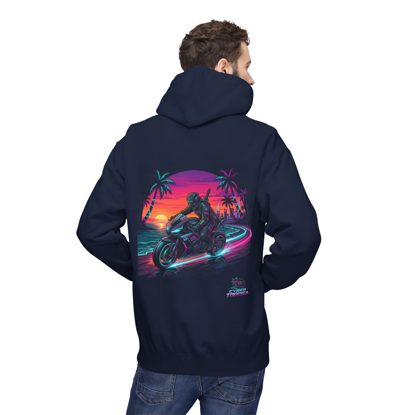 Neon Palm Rider Graphic Pullover 1st edition