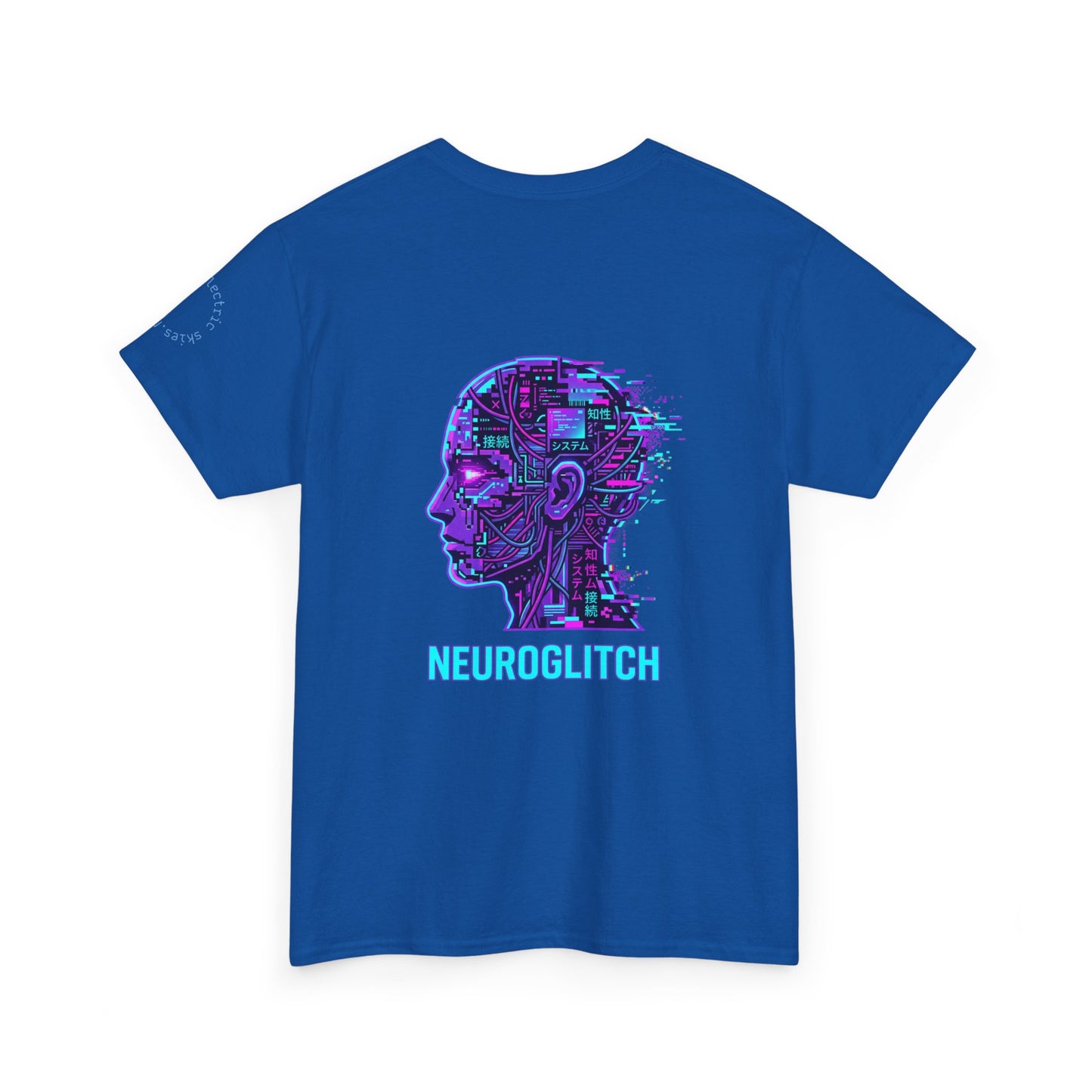 Neuroglitch Graphic Tee — Retro Futuristic Cyberpunk T-Shirt
