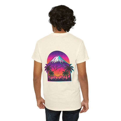 Retro Vaporwave Mt. Fuji T-Shirt — Vintage Japanese Mountain Tee