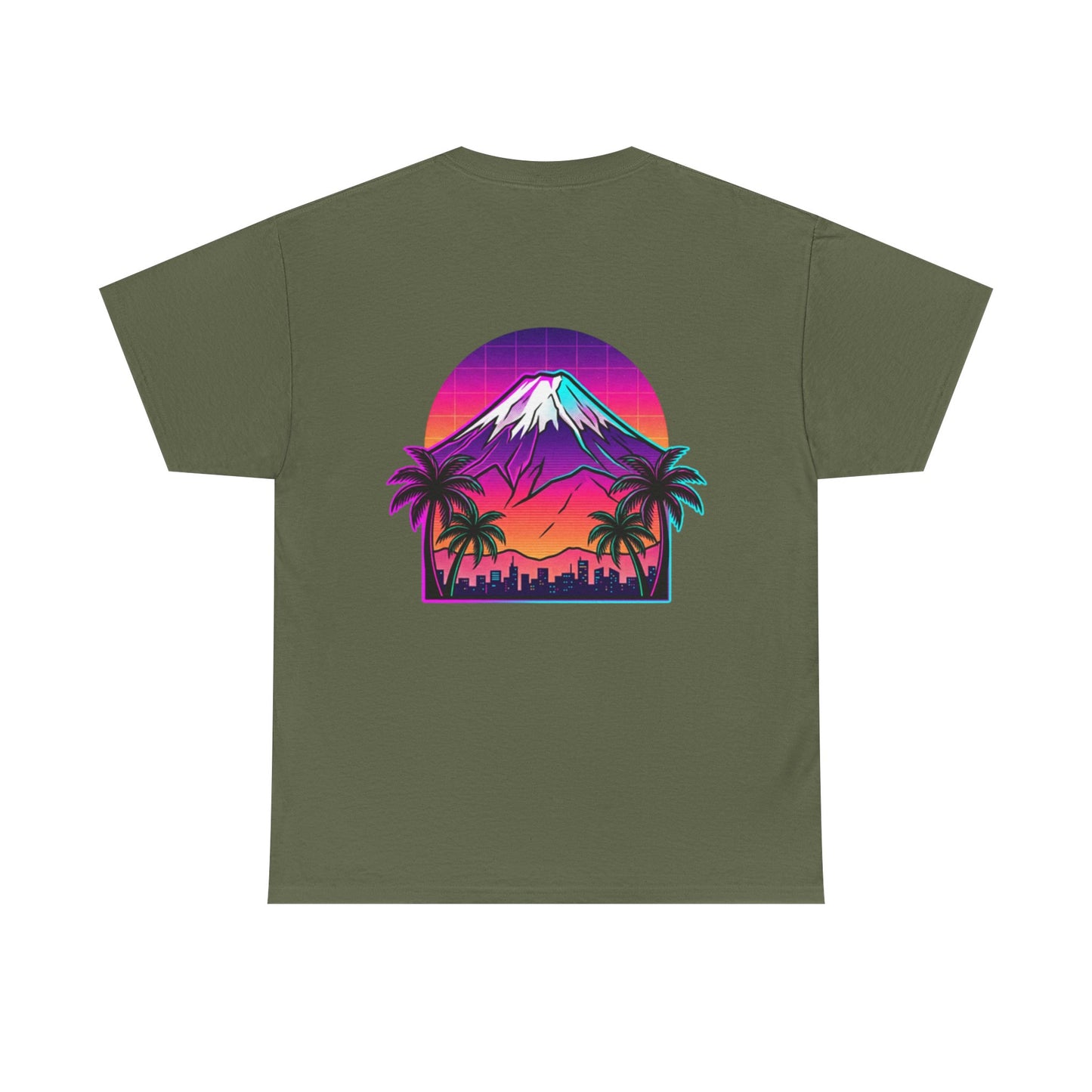 Retro Vaporwave Mt. Fuji T-Shirt — Vintage Japanese Mountain Tee