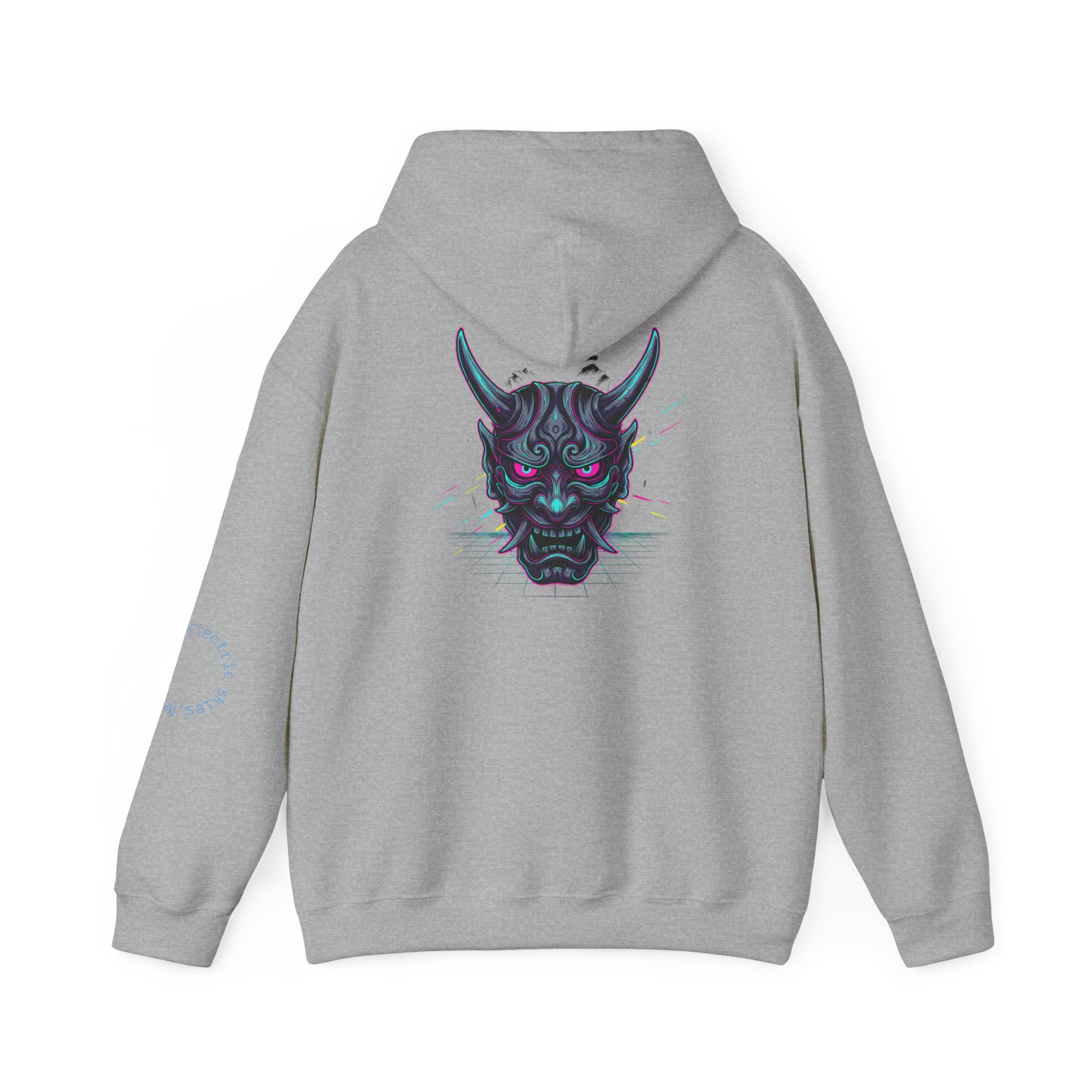 Hannya Demon Mask Hoodie — Japanese Oni Mask Graphic Pullover
