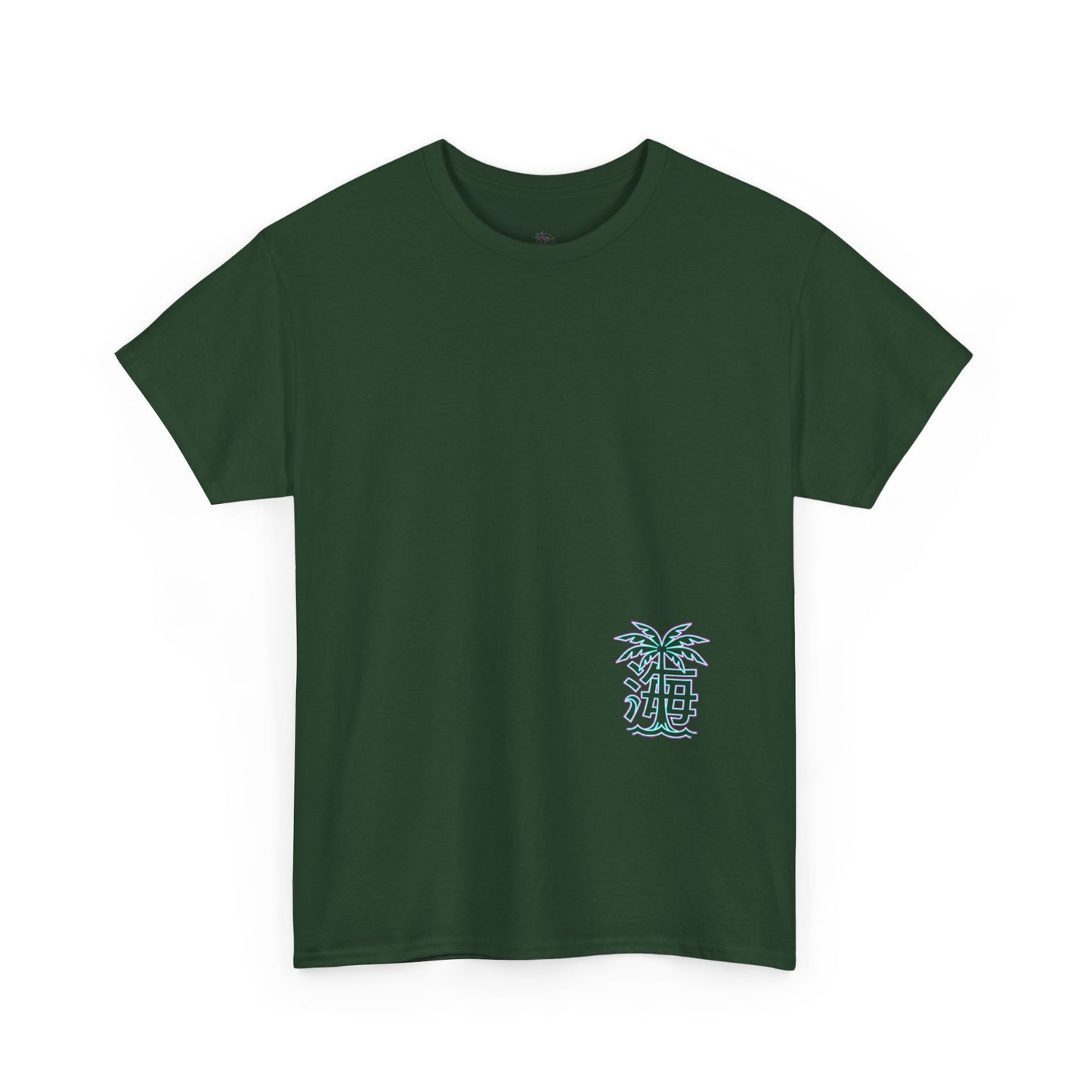 Vaporwave Japanese Surf T-Shirt — "未来の海" Retro Neon Aesthetic