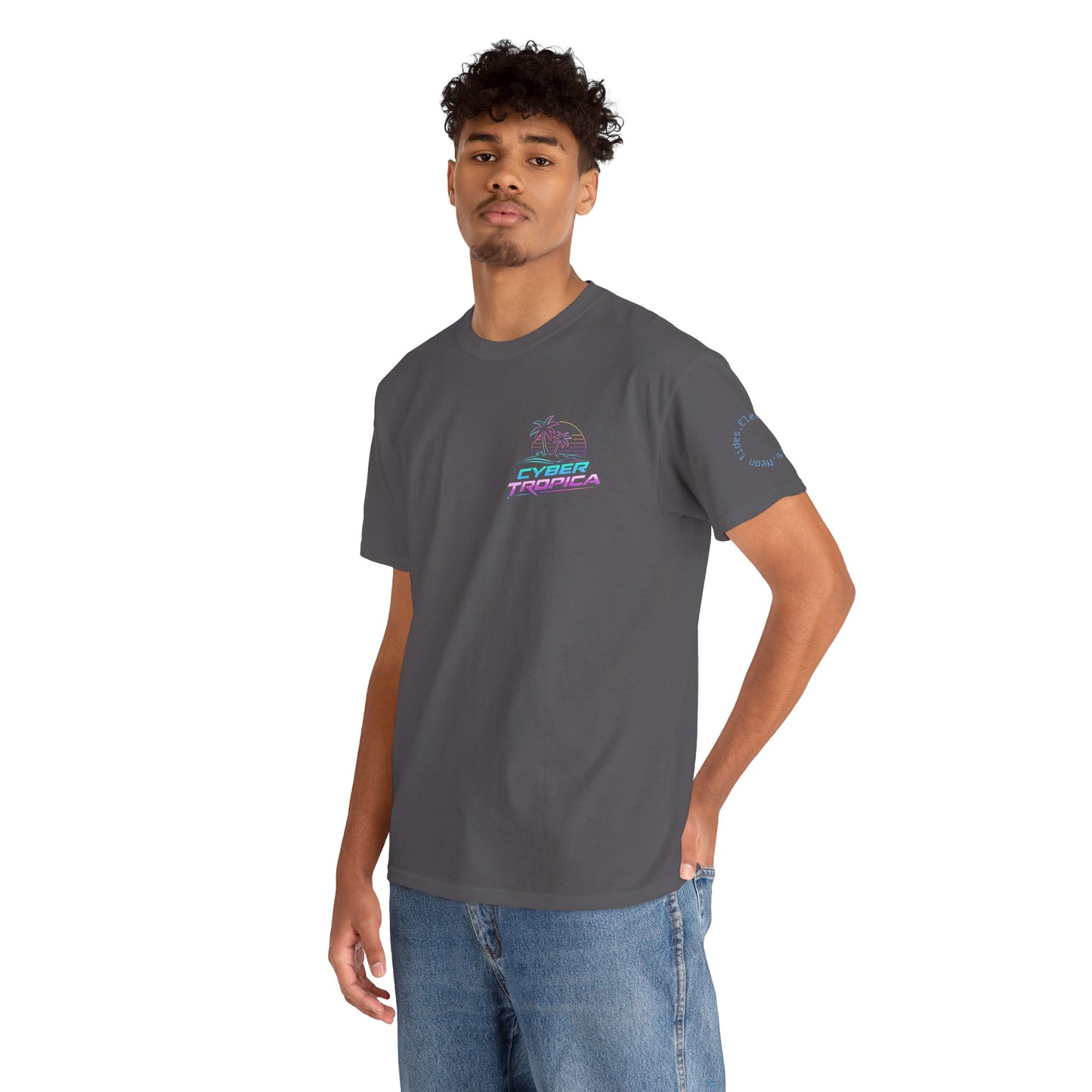 Neuroglitch Graphic Tee — Retro Futuristic Cyberpunk T-Shirt