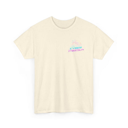 Retro Palm Tree Sunset T-Shirt — Vintage Tropical Beach Tee