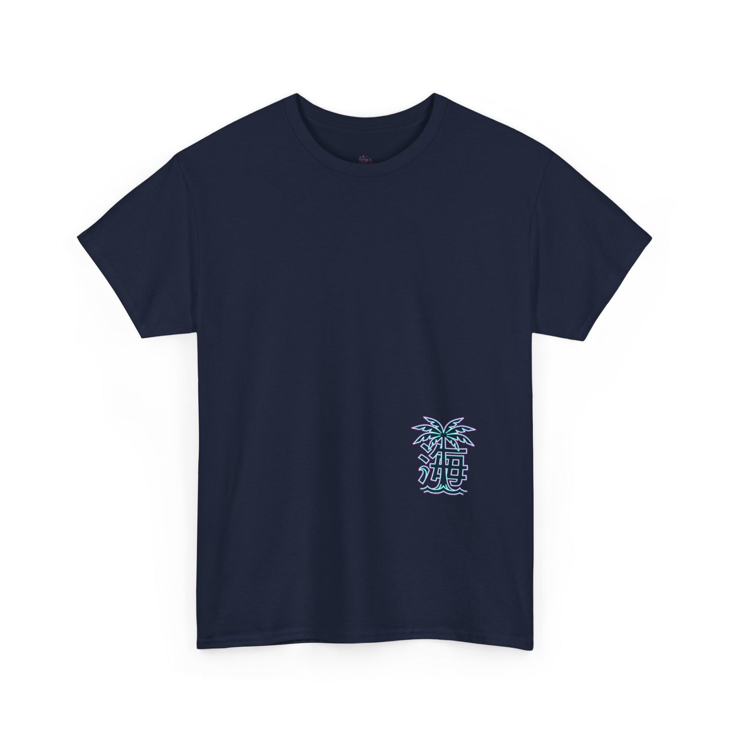 Vaporwave Japanese Surf T-Shirt — "未来の海" Retro Neon Aesthetic