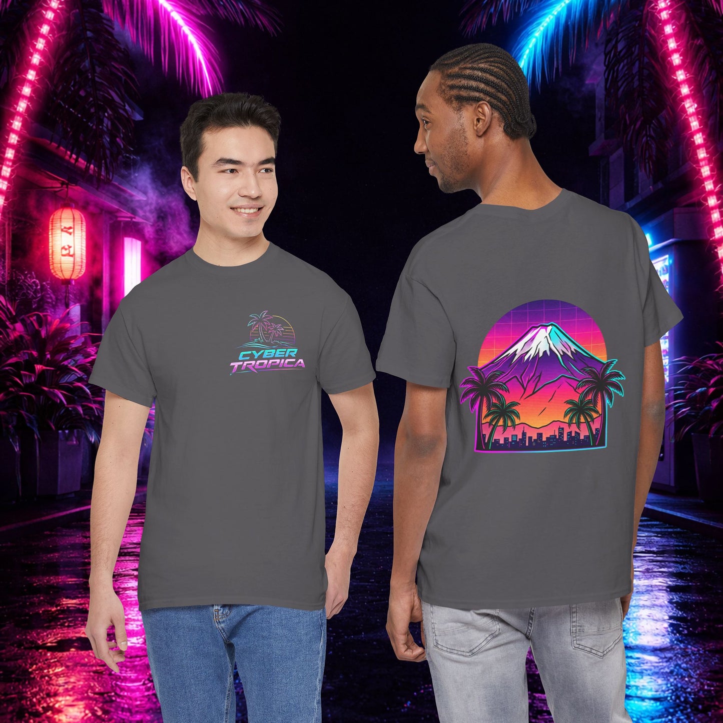 Retro Vaporwave Mt. Fuji T-Shirt — Vintage Japanese Mountain Tee