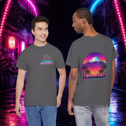 Retro Vaporwave Mt. Fuji T-Shirt — Vintage Japanese Mountain Tee