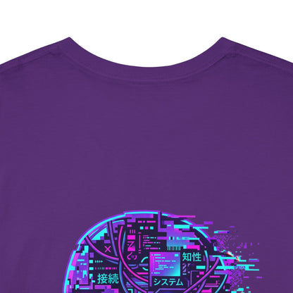 Neuroglitch Graphic Tee — Retro Futuristic Cyberpunk T-Shirt