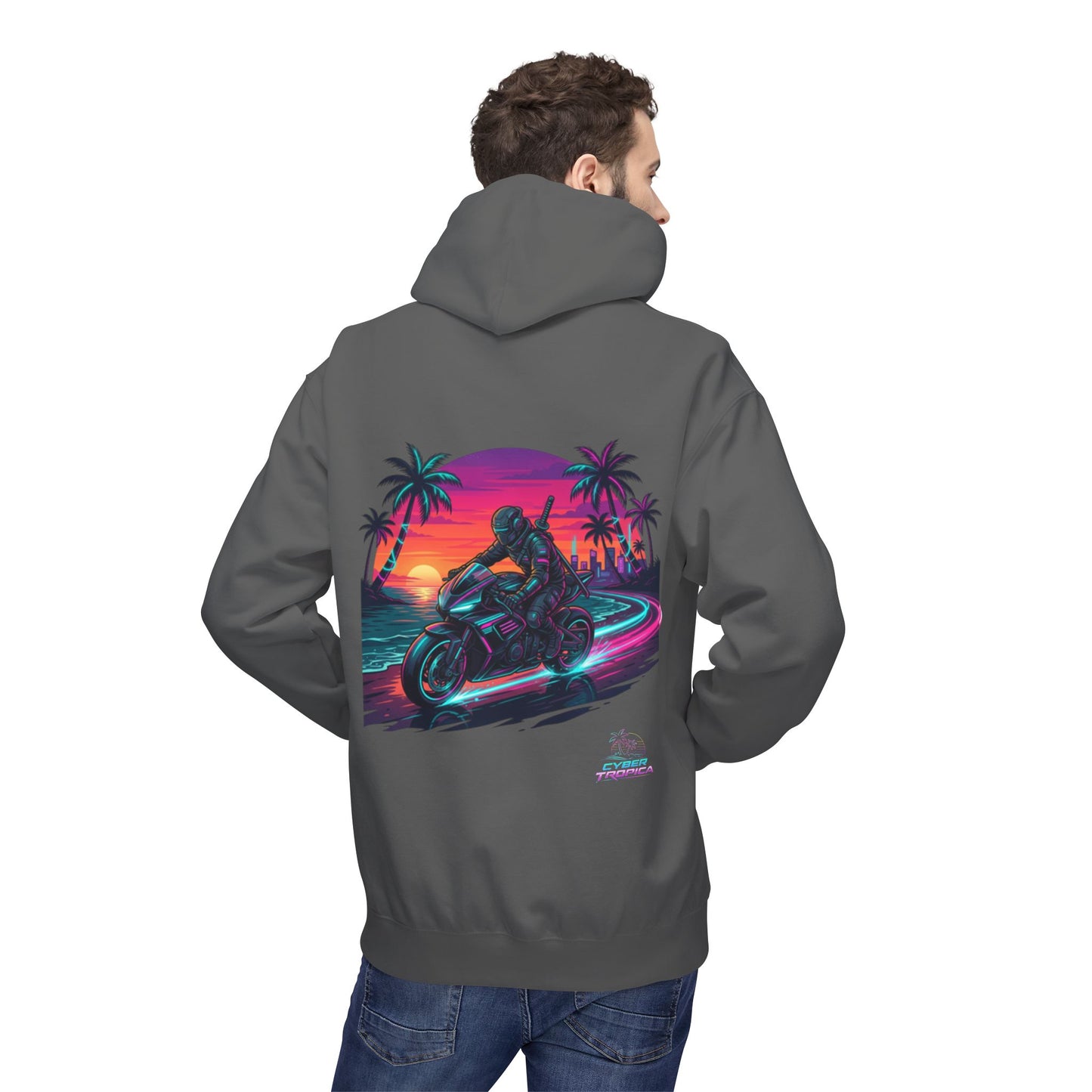 Neon Palm Rider Graphic Pullover 1st edition