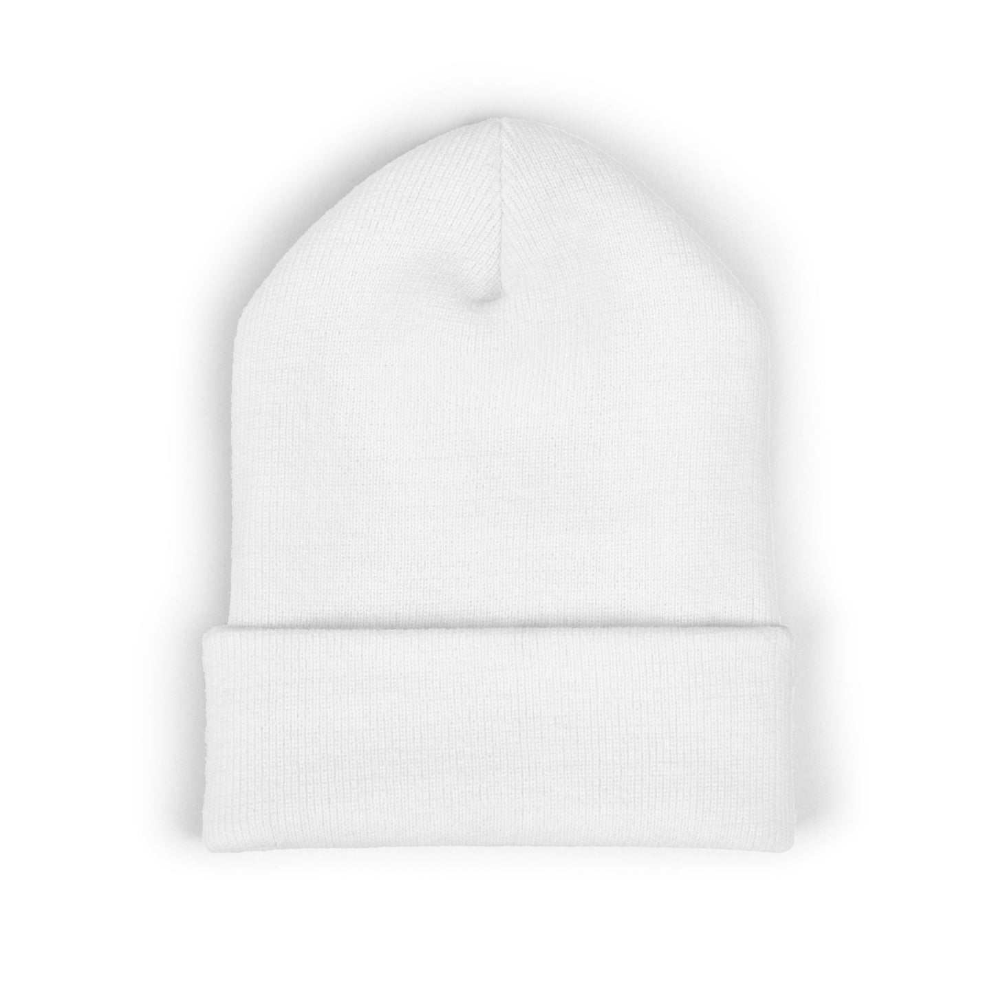 Embroidered 'Elegance Rewired' Cuffed Beanie