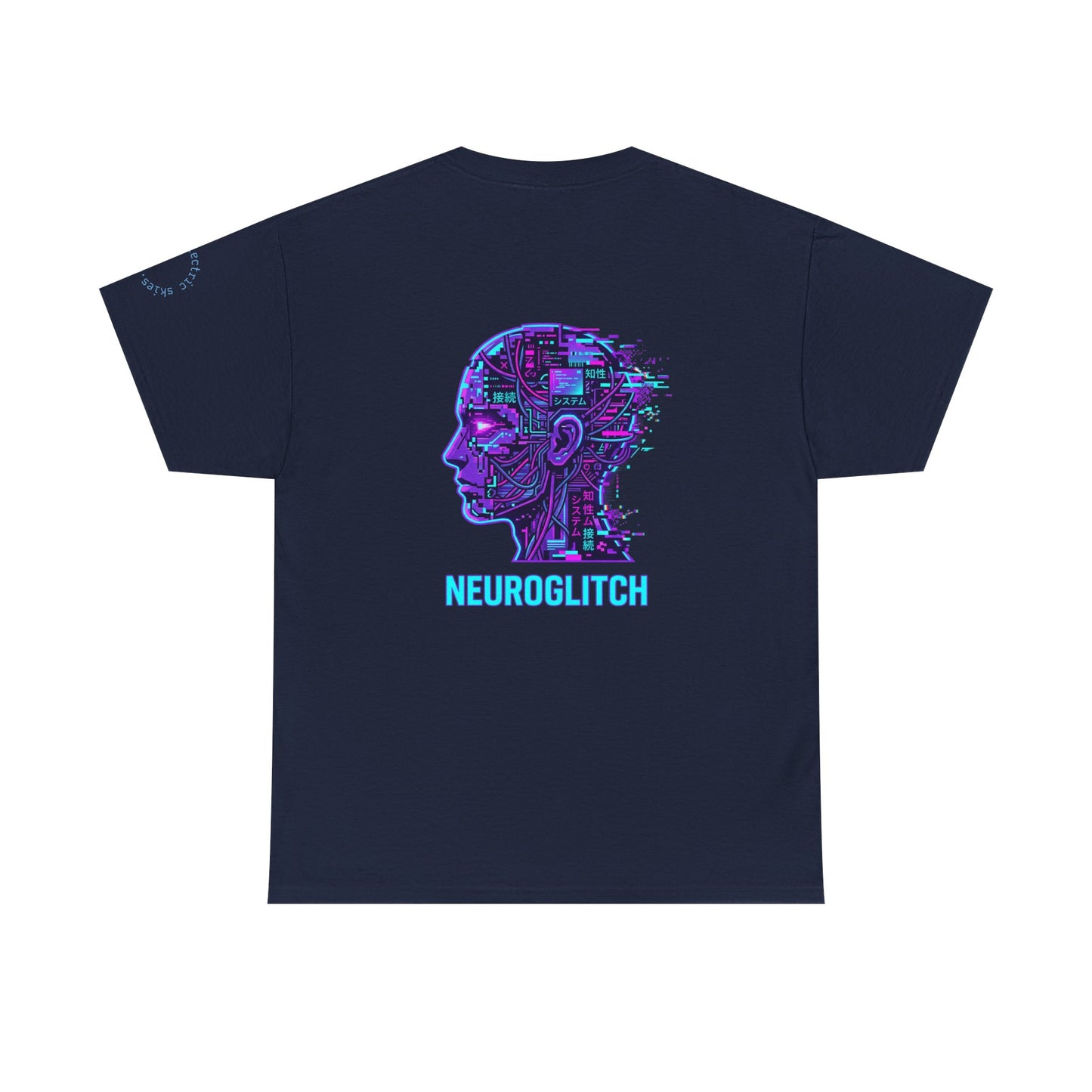 Neuroglitch Graphic Tee — Retro Futuristic Cyberpunk T-Shirt
