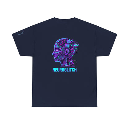 Neuroglitch Graphic Tee — Retro Futuristic Cyberpunk T-Shirt